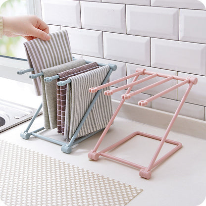 Foldable Dishcloth Shelf - Compact Kitchen Organizer & Gadget Rack