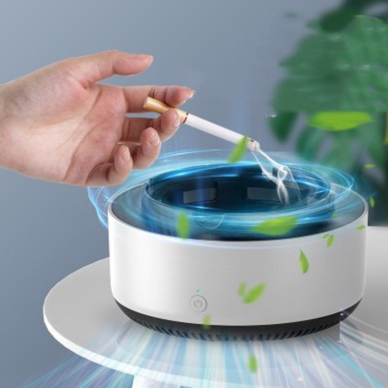 Intelligent Electronic Ashtray with Air Purifier - Smoke Filtering for Home & Office