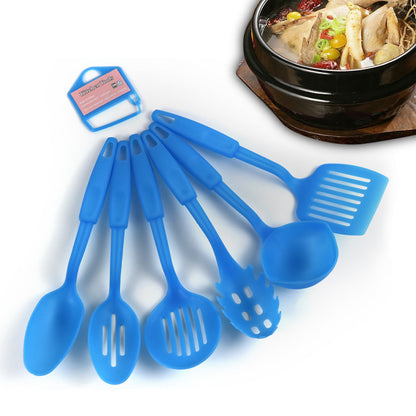 Non-Stick Kitchen Utensils Set - Rubber Scoop and Shovel Kit for Cooking