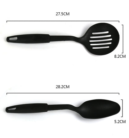 Non-Stick Kitchen Utensils Set - Rubber Scoop and Shovel Kit for Cooking