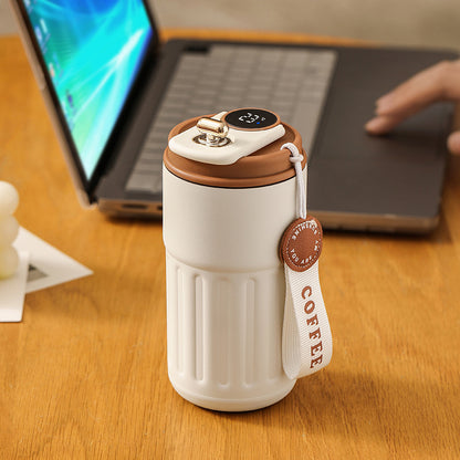 Smart Digital Thermal Bottle - Portable Stainless Steel Insulated Coffee Mug