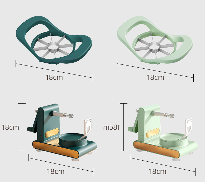 Hand-Cranked Multifunctional Peeler Machine - Kitchen Slicer & Fruit Corer