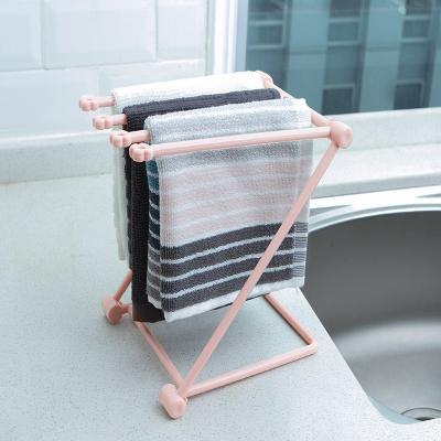 Foldable Dishcloth Shelf - Compact Kitchen Organizer & Gadget Rack