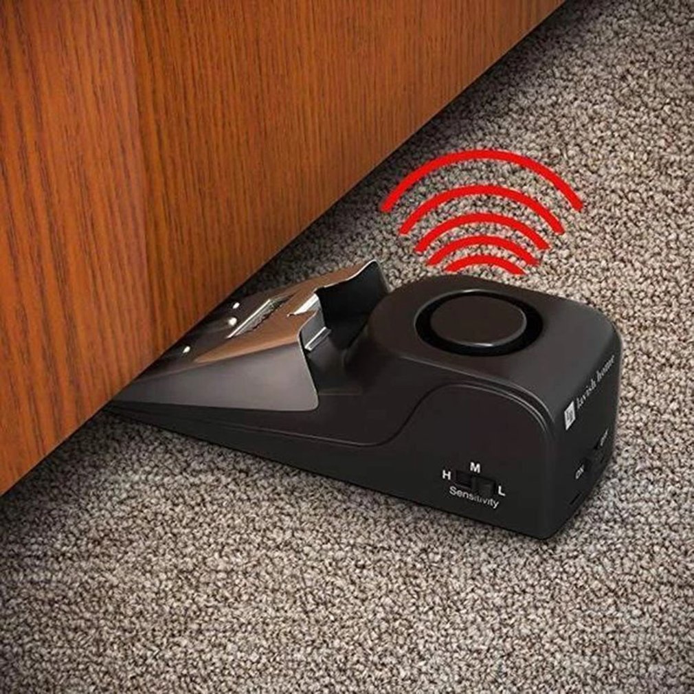 Portable Door Stop Alarm - Security & Burglar Resistance for Home & Dorm