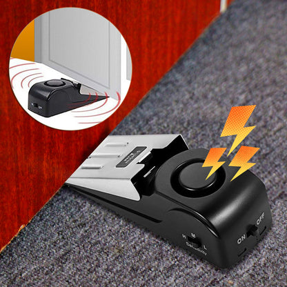 Portable Door Stop Alarm - Security & Burglar Resistance for Home & Dorm