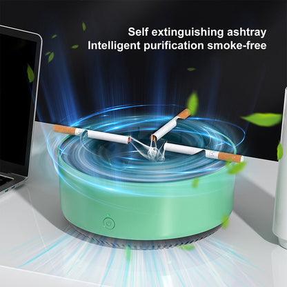 Intelligent Electronic Ashtray with Air Purifier - Smoke Filtering for Home & Office