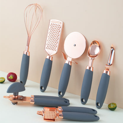 Kitchen Household Peeler Gadget - Copper Plating Stainless Steel Kitchen Tool Set