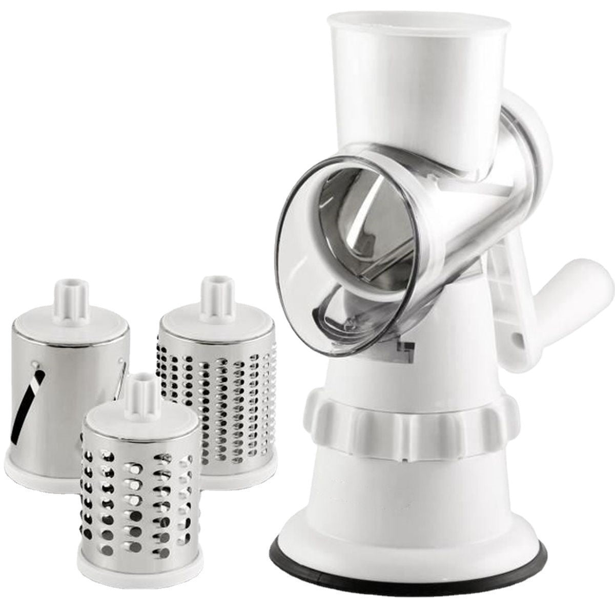 3-in-1 Vegetable Slicer & Grater - Manual Kitchen Cutter, Chopper & Shredder