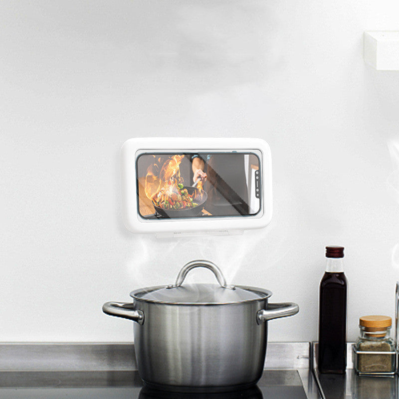 Waterproof Shower Phone Box - Touch Screen Mobile Phone Holder for Bathroom & Kitchen