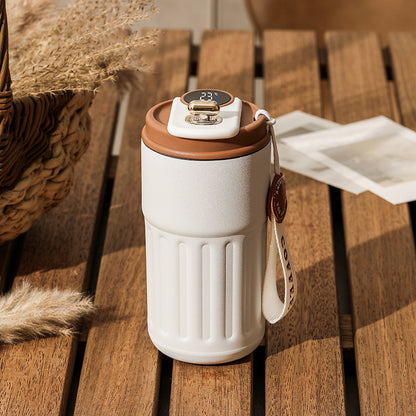 Smart Digital Thermal Bottle - Portable Stainless Steel Insulated Coffee Mug